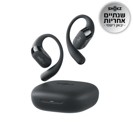 אוזניות אלחוטיות Shokz OPENFIT 2 Plus שחור