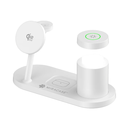 מטען אלחוטי MagSafe Qi2.2 4 ב-1 Miracase MQIW630 – לבן