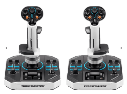 זוג בקרי טיסה TM SOL-R 2 HOSAS Space Sim