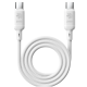 כבל סיליקון מגנטי Type-C ל-Type-C 240W באורך 1 מטר Miracase – לבן