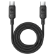 כבל סיליקון מגנטי Type-C ל-Type-C 240W באורך 1 מטר Miracase – שחור